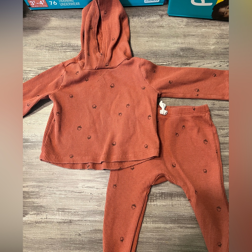 Modern Moments by Gerber Acorn Matching Set. Size 12 months.